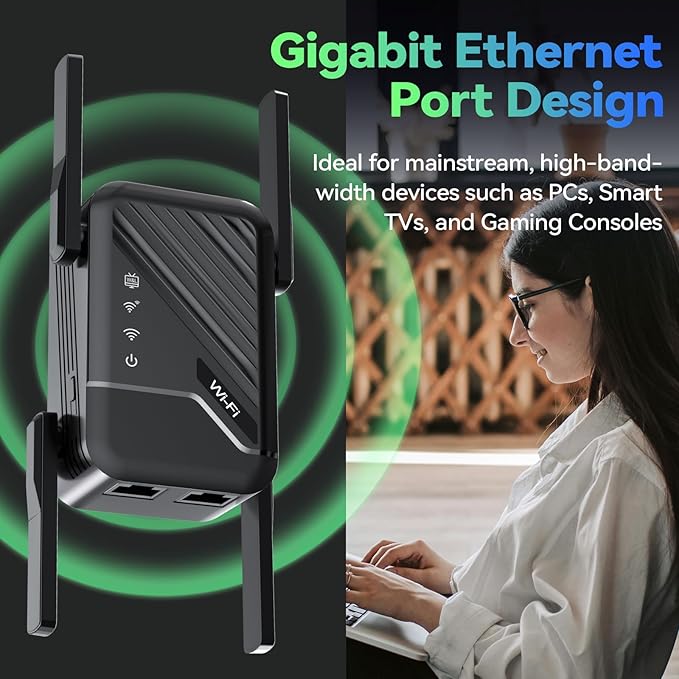 2026 Best WiFi Extender Signal Booster, Internet Extender Covers Up to 13389 - Image 8