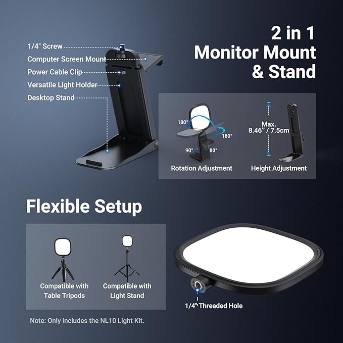 NEEWER Basics 5" 10W Monitor Light - Image 5