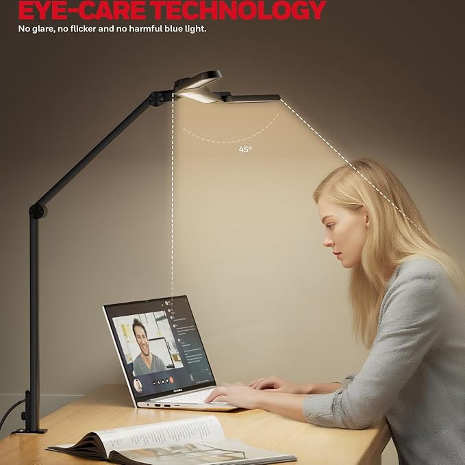 Honeywell Wide Desk Lamp with Clamp - Image 6