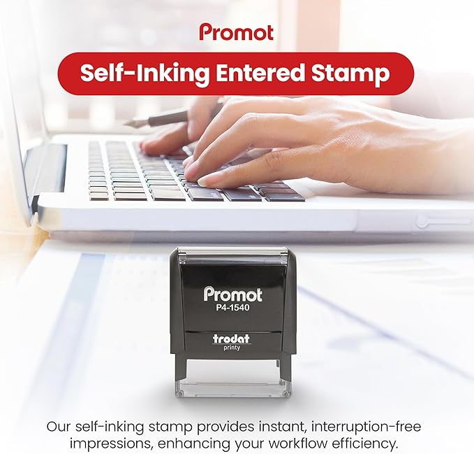 Promot Entered Self Inking Rubber Stamp - Image 2