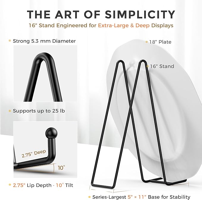 TR-LIFE 16 Inch Heavy Duty Plate Stand - Image 2