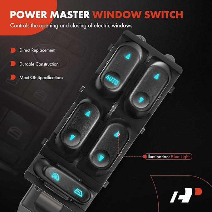 A-Premium Master Power Window Switch Compatible - Image 3