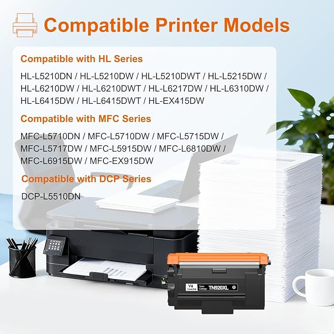 VLOVEINK TN920XL TN920 Toner Cartridge Compatible Replacement - Image 3