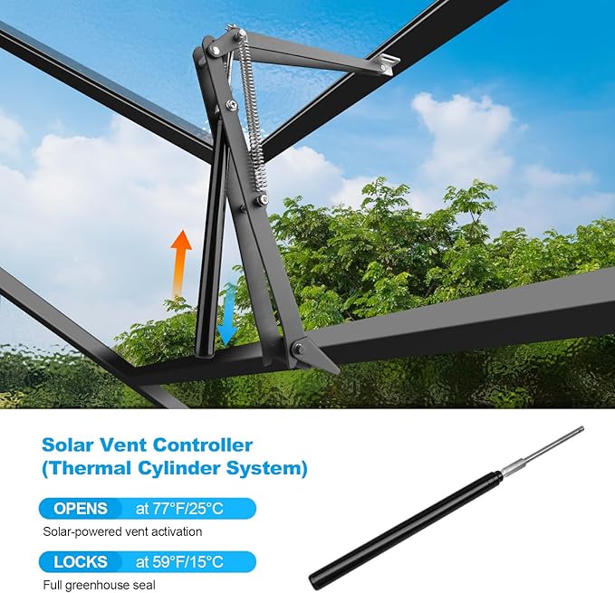 Greenhouse Vent Automatic Opener Greenhouse Accessories Window Opener Auto Vent - Image 2