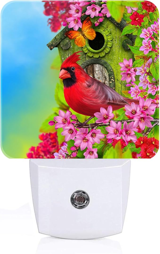 FSHVQKD Red Cardinal Night Light, Plug-in Night Lights by Unknown
