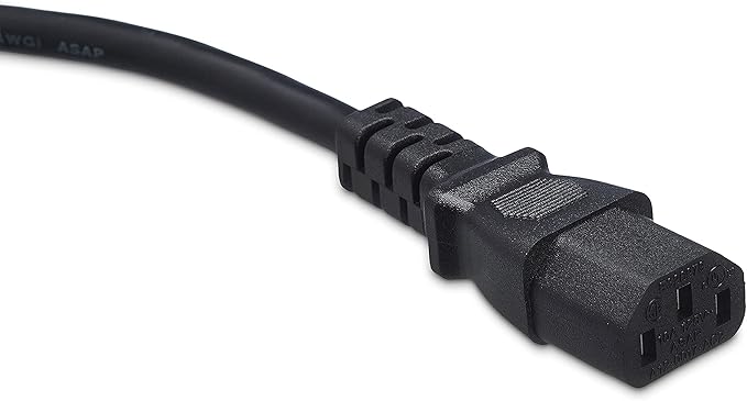 Amazon Basics Computer Monitor TV Replacement Power Cord, 6 ft - Image 2