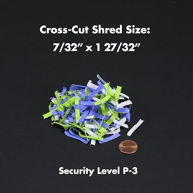 Aurora AU890XA 8-Sheet Crosscut Paper and Credit Card Shredder - Image 3