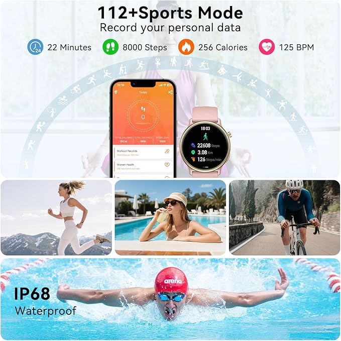 Smart Watch for Women Fitness Tracker: Waterproof Digital Mens Watches Make - Image 5