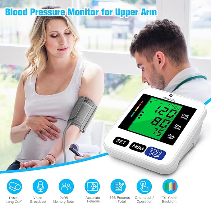 Panacare Blood Pressure Machine, Automatic Upper Arm Blood Pressure Monitor - Image 2