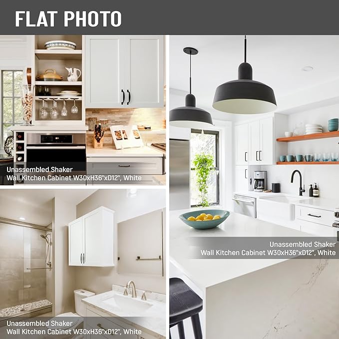 Wall Kitchen Cabinets, Wall Mounted, RTA Upper Cabinet, Modern - Image 8