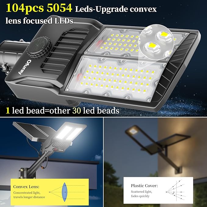 Ofuray Of-7000W Solar Street Lights Outdoor, 500000lm Solar Security Flood - Image 7