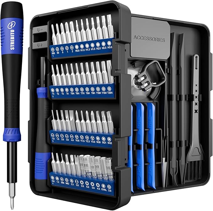 STREBITO Small Precision Screwdriver Set 64-piece by STREBITO