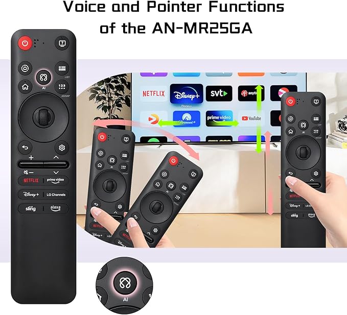 Replacement for LG MR25GA Magic Remote AKB76046602, Voice Control & Pointer - Image 4