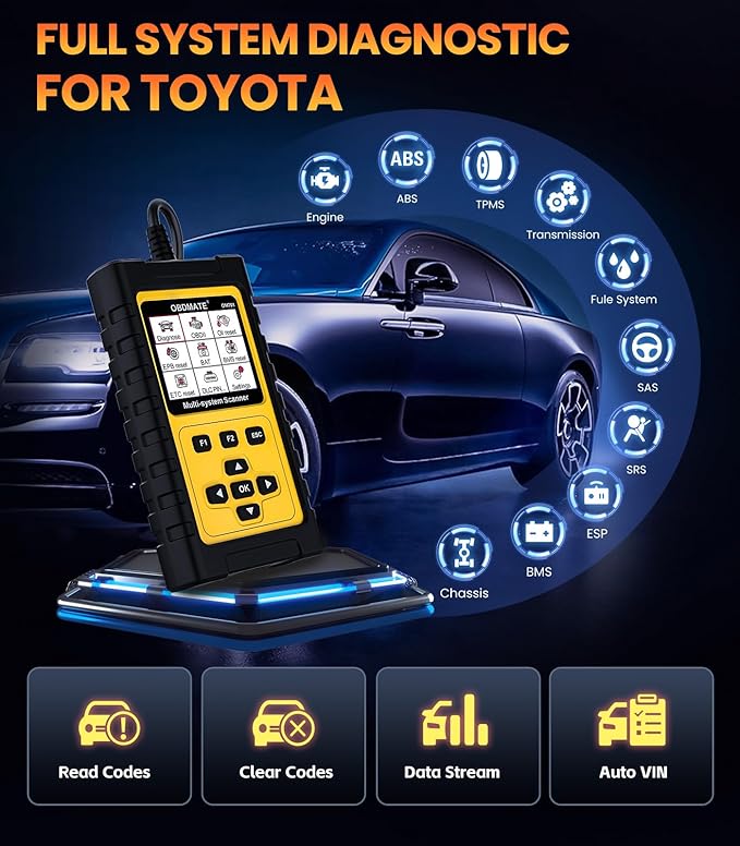 OBDMATE OBD2 Scanner for Toyota/Lexus/Scion, OM701 All Systems Diagnostic Tool - Image 2