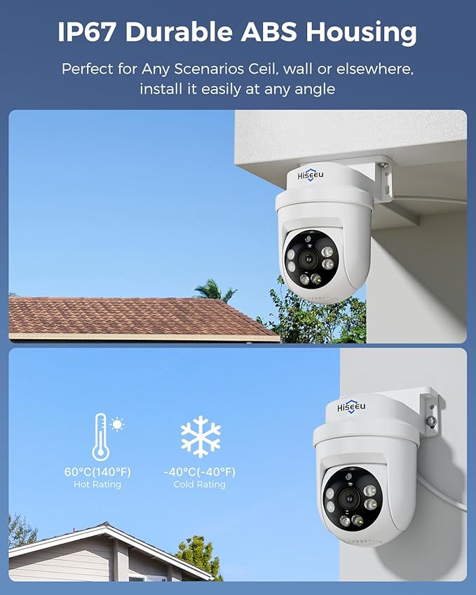 Hiseeu 3K PTZ Wired Security Camera System Outdoor - Image 6