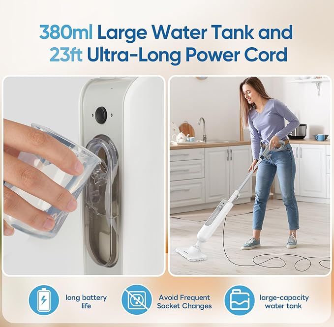 Mxnsewr Steam Mop All-in-one Multi-Functional Powerful Steam Cleaner, Handheld - Image 5