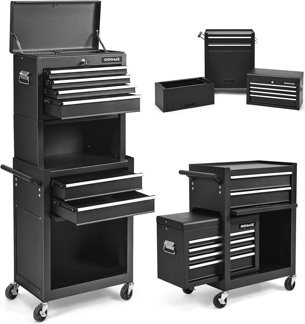 nightcore 6 drawer rolling tool chest, 3 in shown in use