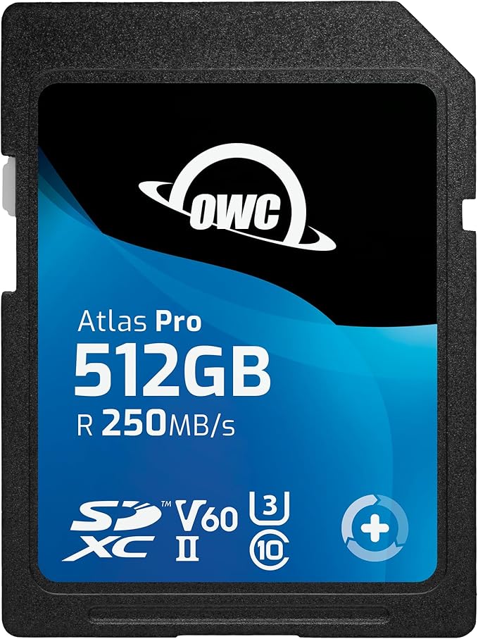OWC Atlas Pro 512GB SDXC UHS-II V60 Media Card by OWC