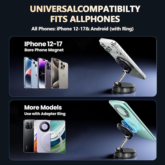 360° Adjustable Car Aromatherapy Tablet Magnetic Phone Holder, Compatible - Image 9