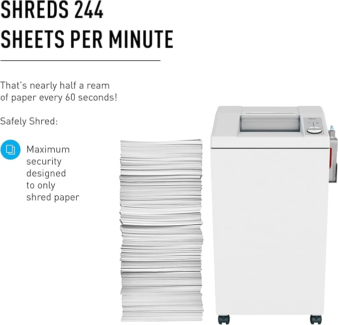ideal. 2604 High Security Super Micro-Cut Centralized Office Paper Shredder - Image 3