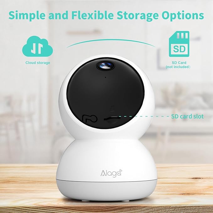 Indoor Camera, 3K HD Indoor Security Camera, 360° Pan/Tilt Pet Camera, 2-Way - Image 8