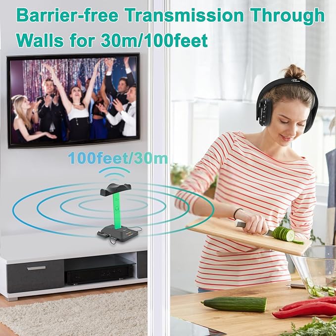 WallarGe Dual Wireless Headphones - Image 2