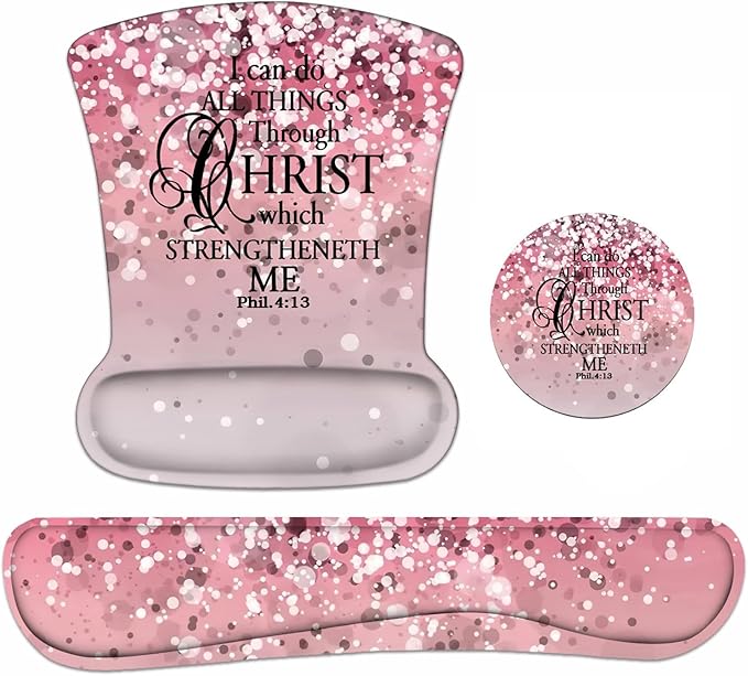 Keyboard Wrist Rest and Mouse Pad Wrist Support Set by Unknown