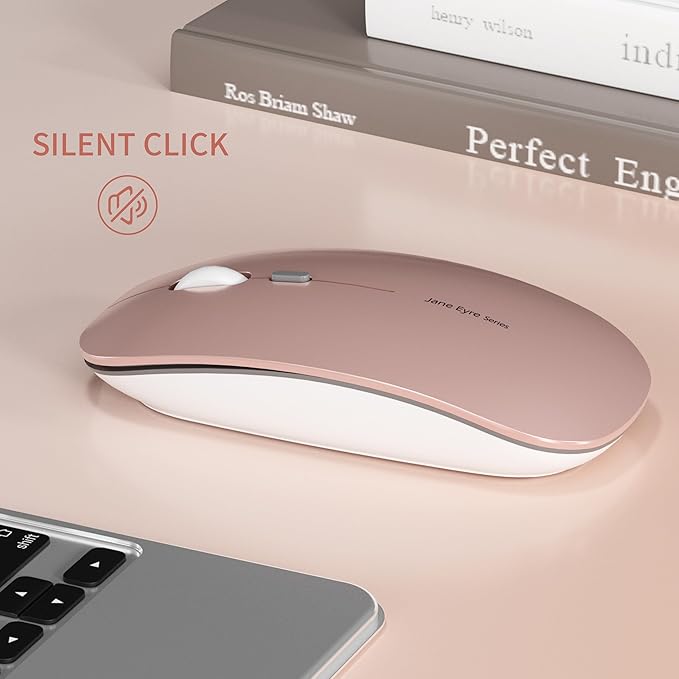 Uciefy Q5 Slim Rechargeable Wireless Mouse, 2.4G Portable Optical Silent Ultra - Image 3