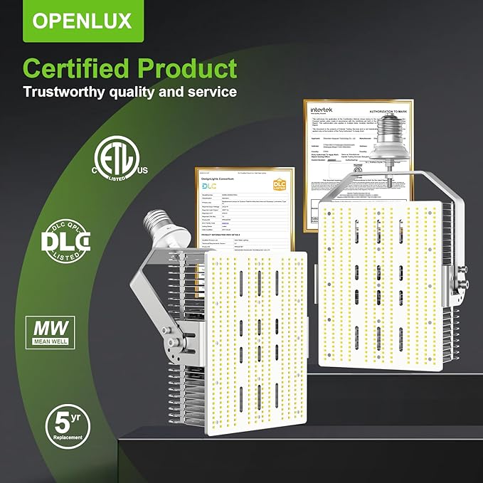 OPENLUX 300W Shoebox LED Retrofit Kit 43, 500LM E39 Mogul Base, 5000K LED - Image 7