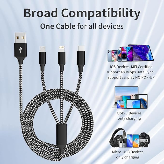 Firsting Multi Charging Cable, 3 in 1 Charging Cable - Image 6