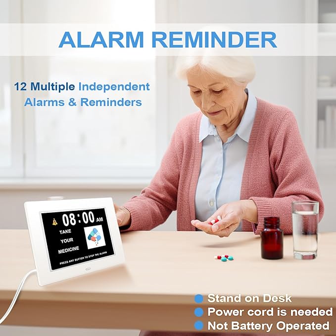 【New 2024】 Digital Calendar Alarm Day Clock - - Image 3