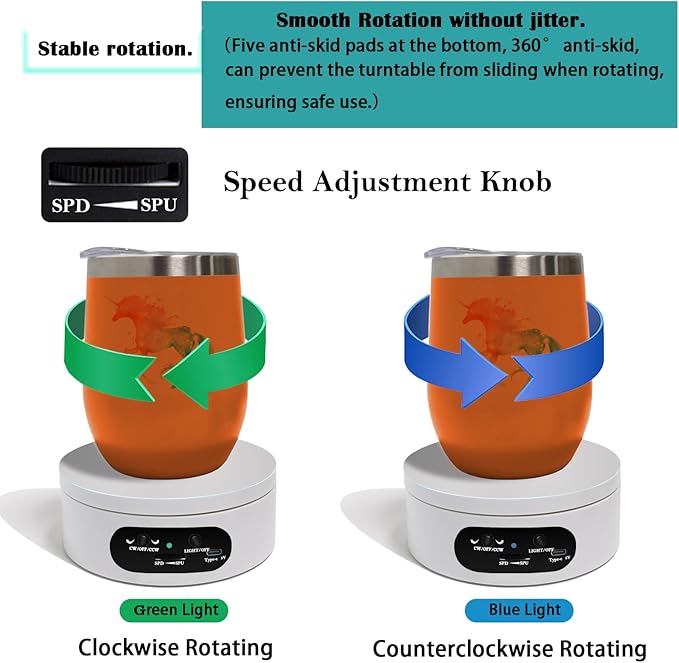 YVV Rotating Display Stand, Spinning Display Stand - Image 6