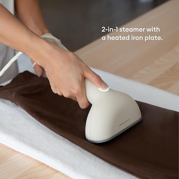 Steamery Handheld Clothes Steamer Cirrus 3, US Plug, Heated Ironing Plate - Image 5