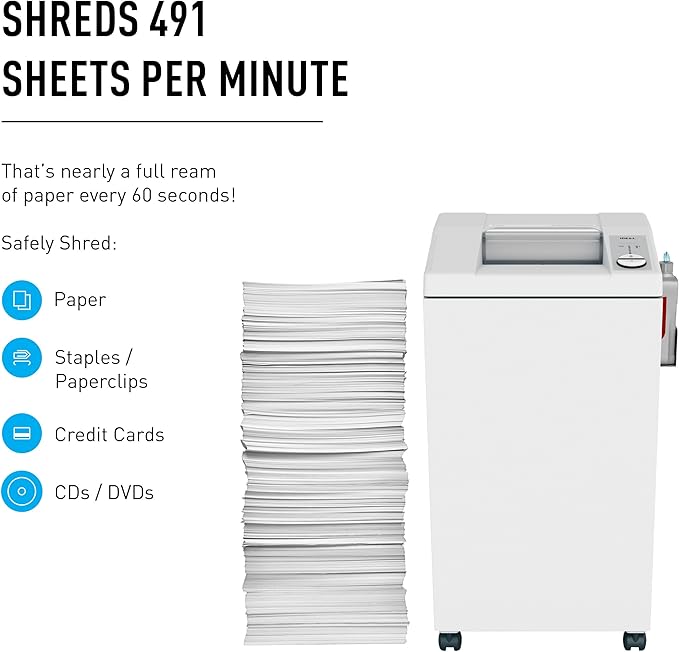 ideal. 2604 Cross-Cut Centralized Office Shredder - Image 3