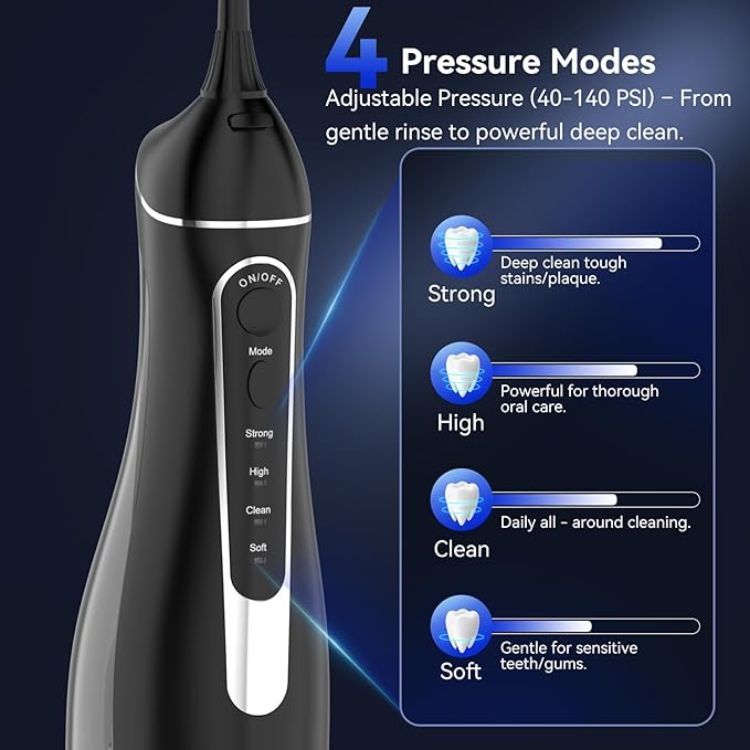 Water flossers for Teeth Pick, Portable Oral Irrigator Dental - Image 2
