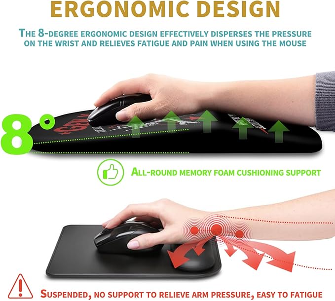 Hokafenle Ergonomic Mouse Pad Wrist Support - Image 5