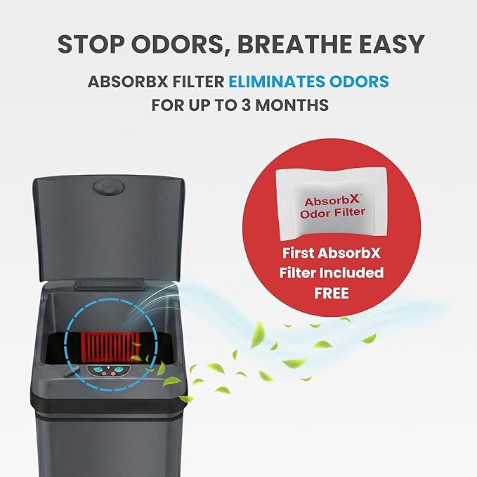 iTouchless 13 Gallon Kitchen Trash Can - Image 4