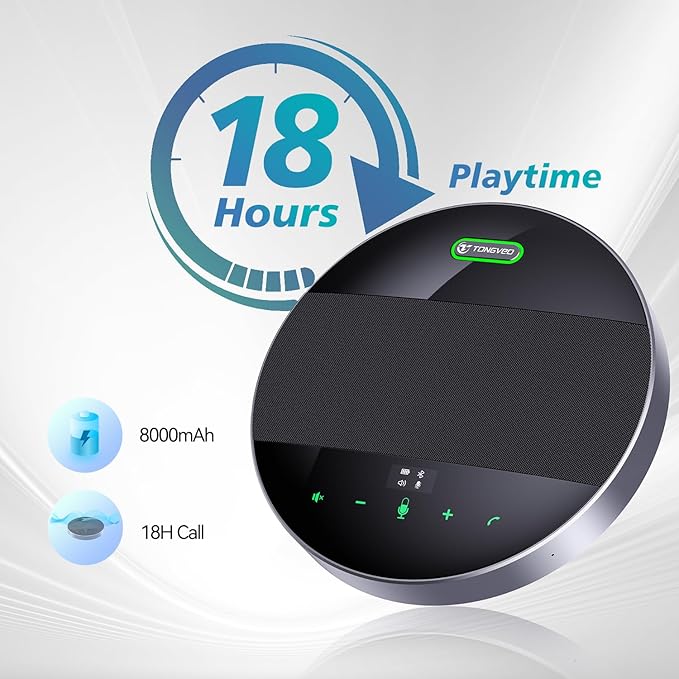 TONGVEO 2-in-1 Conference Speaker and Microphone, Daisy Chain Wireless - Image 8