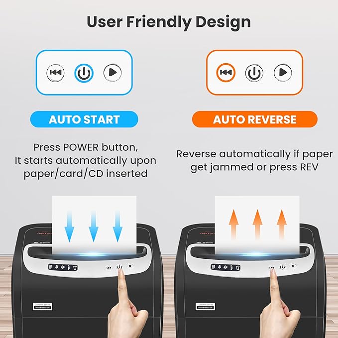 VidaTeco Paper Shredder for Home Office Heavy Duty - Image 7