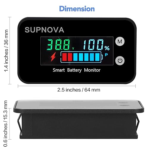 Battery Monitor12v 24v 36v 48v 60v 72v, Golf cart Battery Tester Digital - Image 4