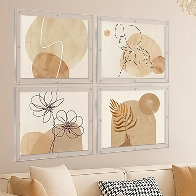 Kalami 18x24 Picture Frame Wall Mount Self Adhesive, Full Frame Size 21x25 - Image 6