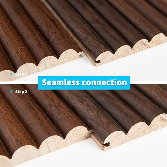 Art3d Fluted Wood Panel for Wall and Ceiling, Beaded Accent molding for Home - Image 8