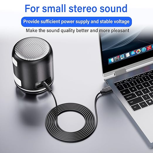 SinLoon USB to DC 5.5x2.1mm Power Cord 5V3A 10FT, Pure Copper Core Stable 5V - Image 3