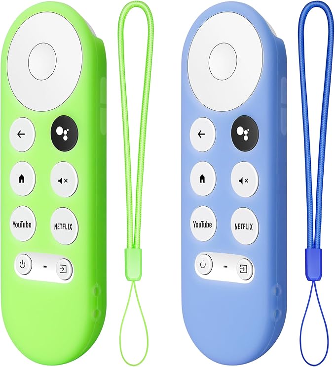 2PC Cover-Case-for-Chromecast-Google-TV-Remote, Glow-in-The-Dark Silicone - Image 2