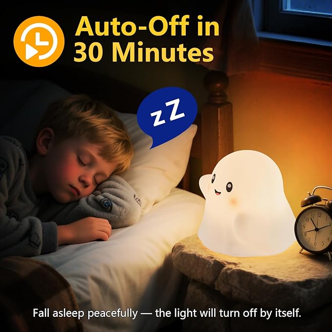 NEXTANG Ghost Night Light for Kids – Gift & Fun Toy for Kids, Touch Tap Lamp - Image 4