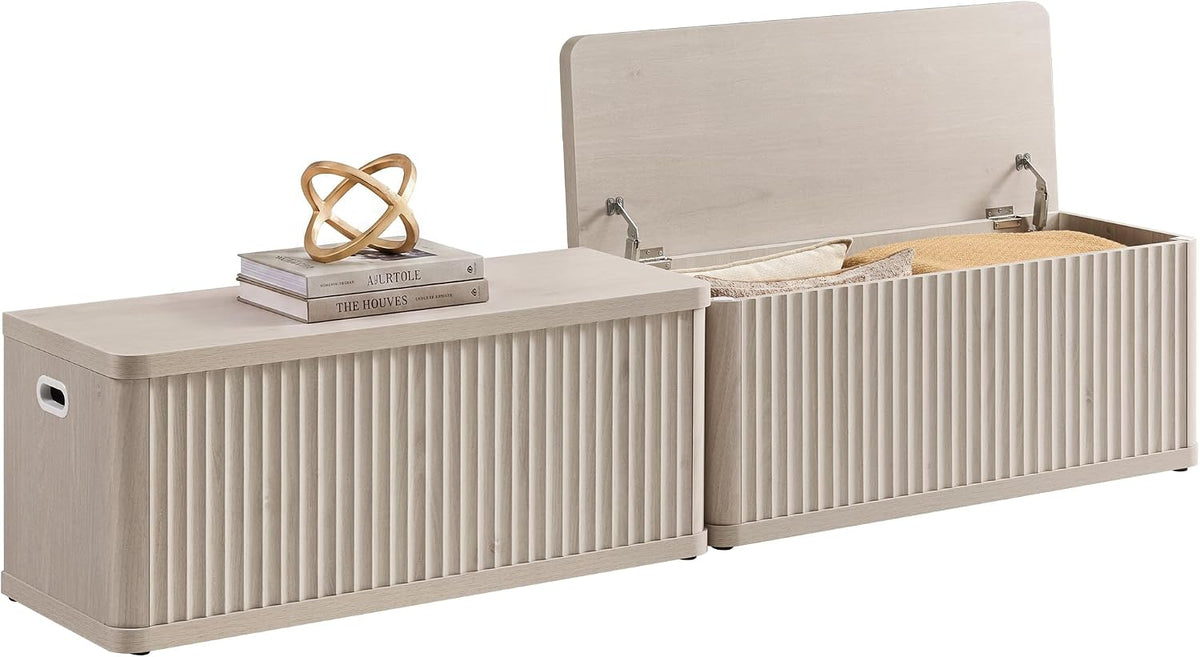 sicotas storage bench 80.4" wide shoe bench with, main product view