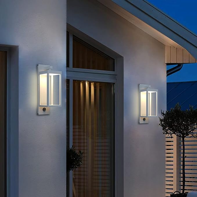 Lustrlach Outdoor Motion Sensor Wall Lights, 15In Modern LED Exterior Sconce - Image 8