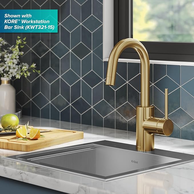 KRAUS Oletto Single Handle Kitchen Bar Faucet - Image 9