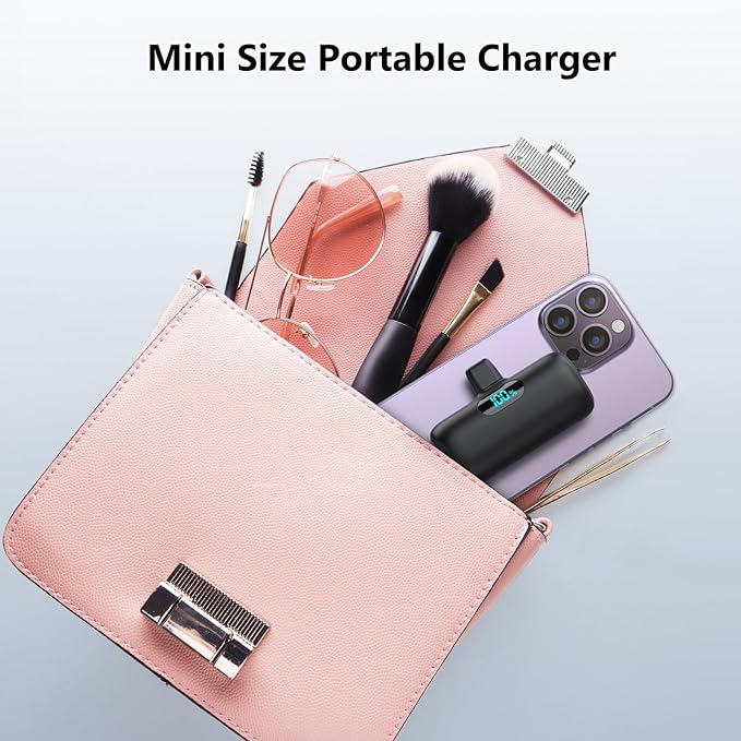 Mini Portable Charger USB C Power Bank, Upgraded 5000mAh PD Fast Charging - Image 4