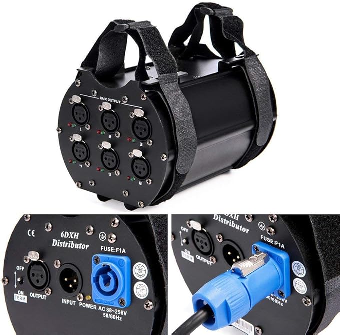 MFL. DMX Splitter with One Input 6-Way Distributor 3-Pin Xlr Separate Dmx - Image 5